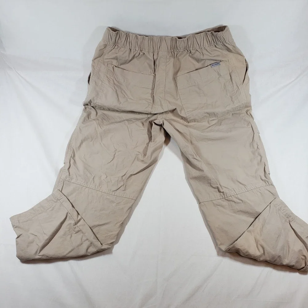 Columbia Womens Regular Fit Beige Cargo Pants Outdoor Hiking Size 12‎ - Picture 5 of 9
